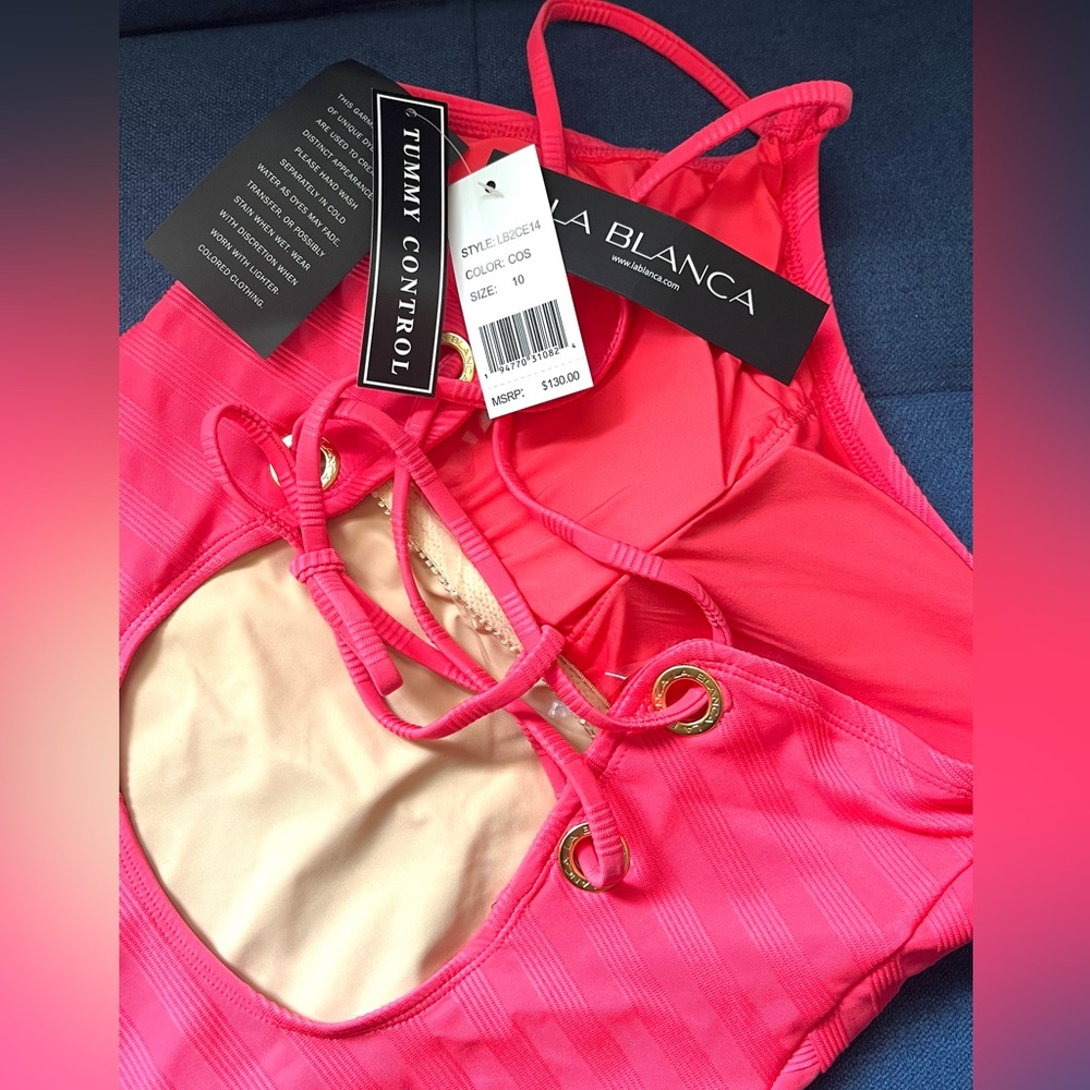 LA BLANCA Linea Costa One Shoulder One-piece Swimsuit - Picture 6 of 6
